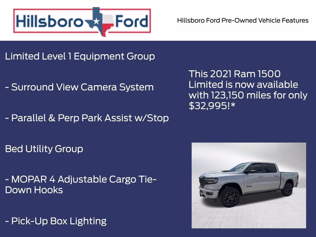 2021 Billet Silver Metallic Clearcoat Ram 1500 Limited 4X4 Truck