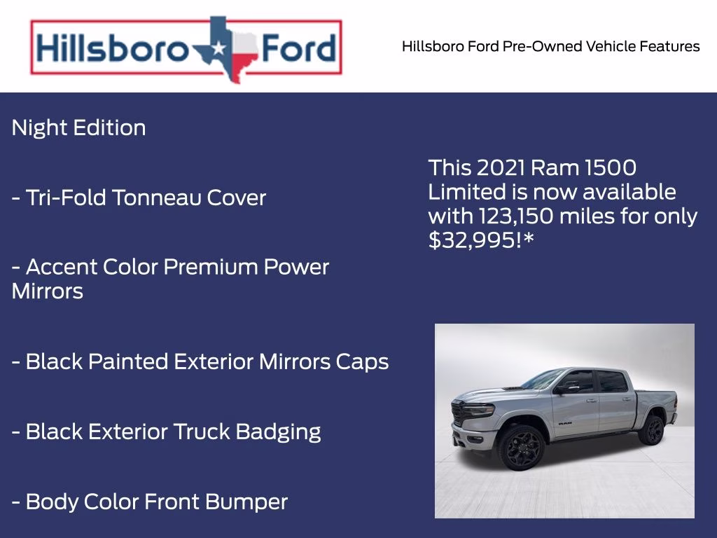 2021 Billet Silver Metallic Clearcoat Ram 1500 Limited 4X4 Truck