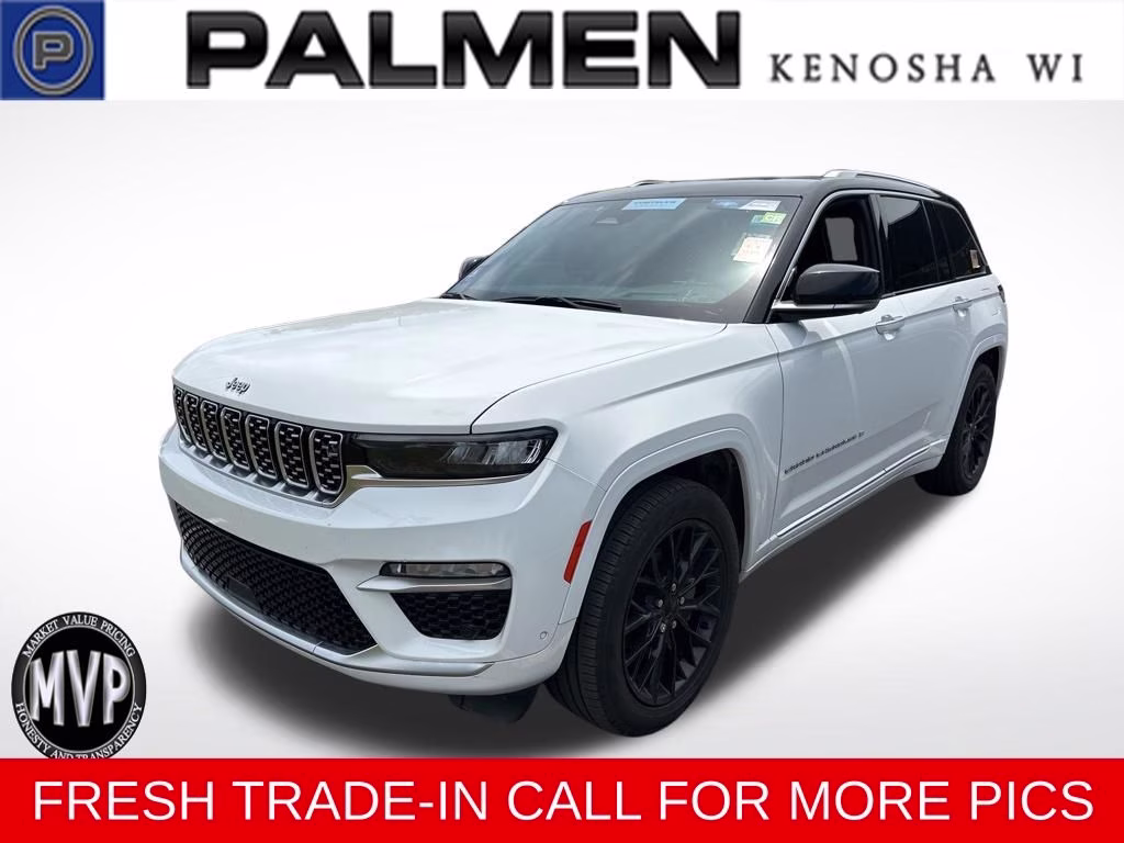 2023 Bright White Clearcoat Jeep Grand Cherokee Summit 4X4 SUV