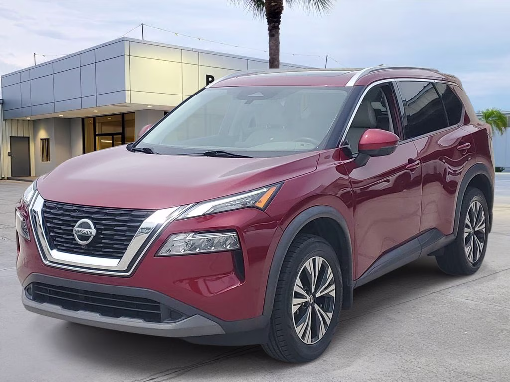 2021 Scarlet Ember Tintcoat Nissan Rogue SV FWD SUV
