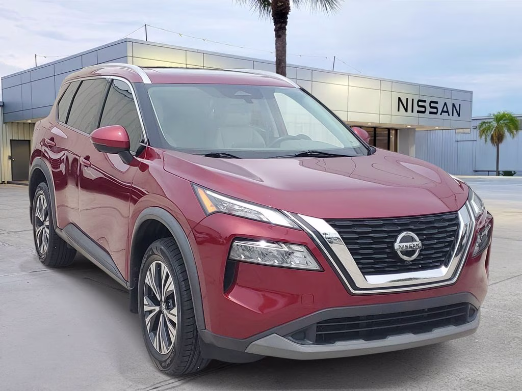 2021 Scarlet Ember Tintcoat Nissan Rogue SV FWD SUV