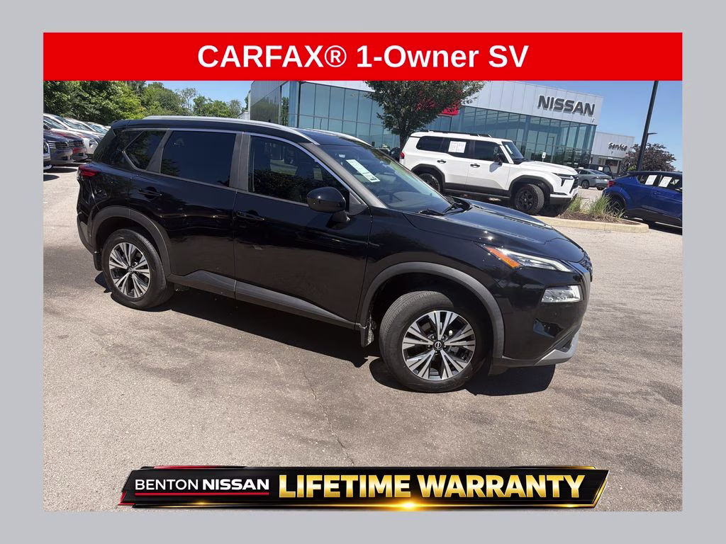 2023 Super Black Nissan Rogue SV AWD SUV