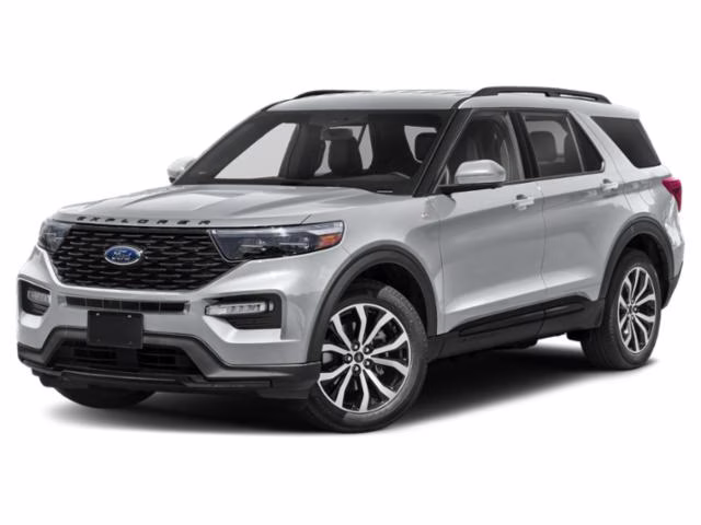 2023 Iconic Silver Metallic Ford Explorer ST-Line RWD SUV