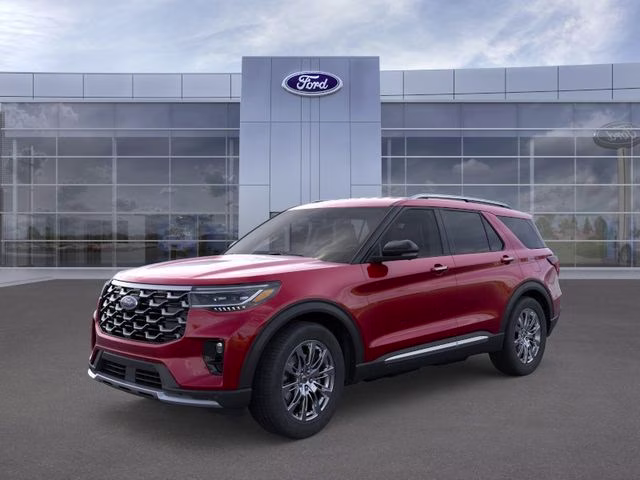 2026 Red Metallic Ford Explorer Platinum RWD SUV
