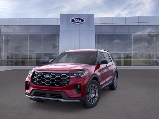2026 Red Metallic Ford Explorer Platinum RWD SUV
