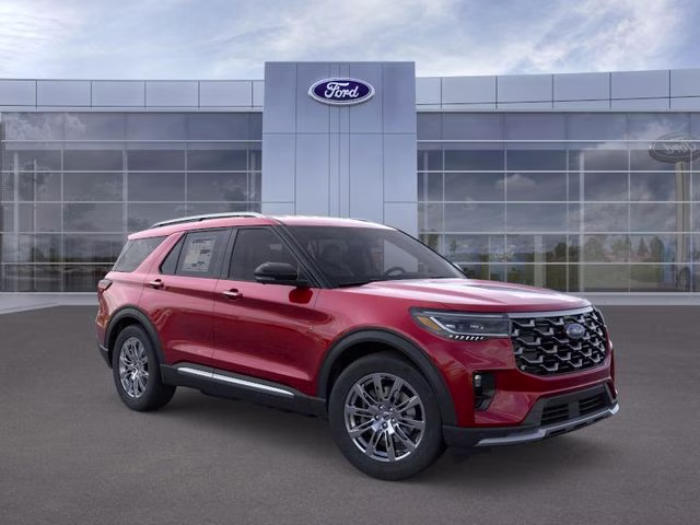 2026 Red Metallic Ford Explorer Platinum RWD SUV