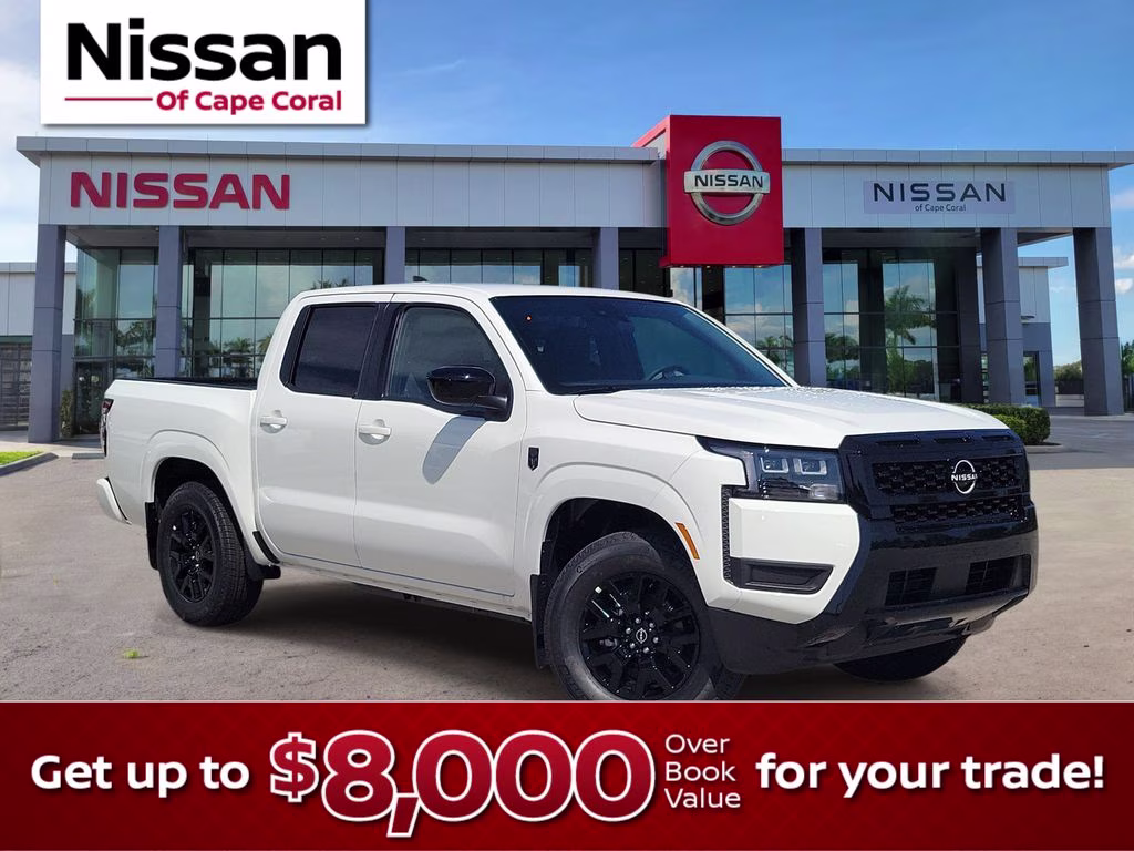 2026 Glacier White Nissan Frontier SV RWD Truck