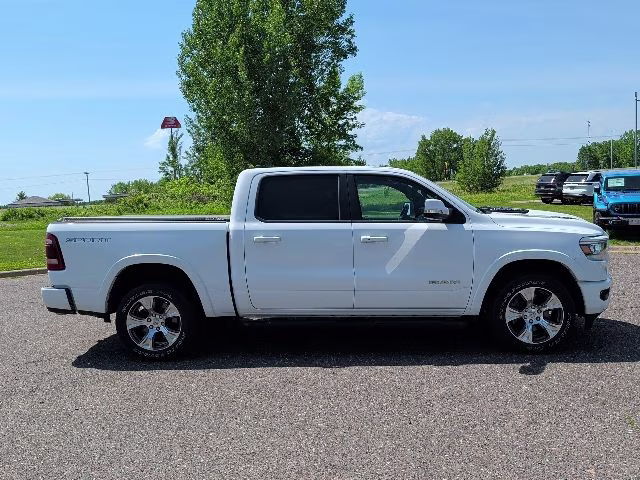 2022 Bright White Clearcoat Ram 1500 Laramie 4X4 Truck
