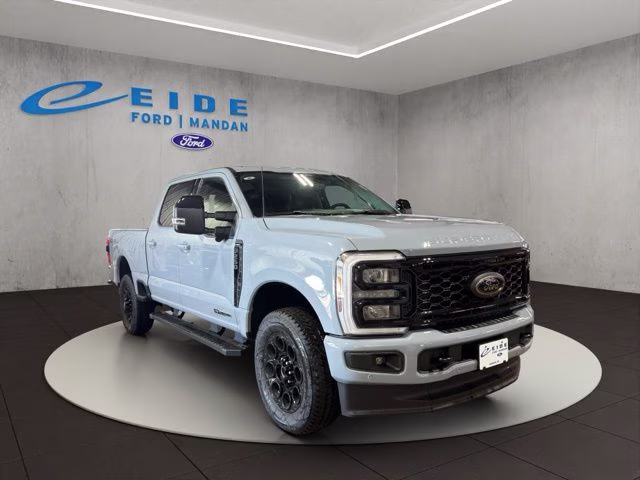 2026 Glacier Gray Metallic Tri-Coat Ford Super Duty F-250 SRW Lariat Black Appearance 4X4 Truck
