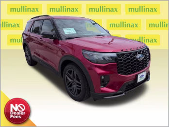 2026 Rapid Red Metallic Tinted Clearcoat Ford Explorer ST-Line RWD SUV