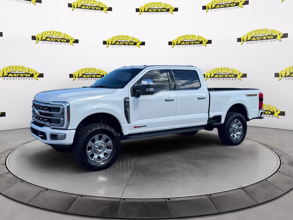 2024 Star White Metallic Tri-Coat Ford Super Duty F-350 SRW Platinum 4X4 Truck
