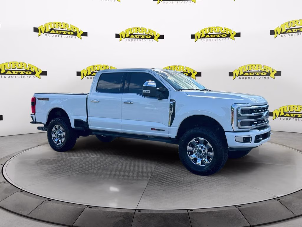 2024 Star White Metallic Tri-Coat Ford Super Duty F-350 SRW Platinum 4X4 Truck