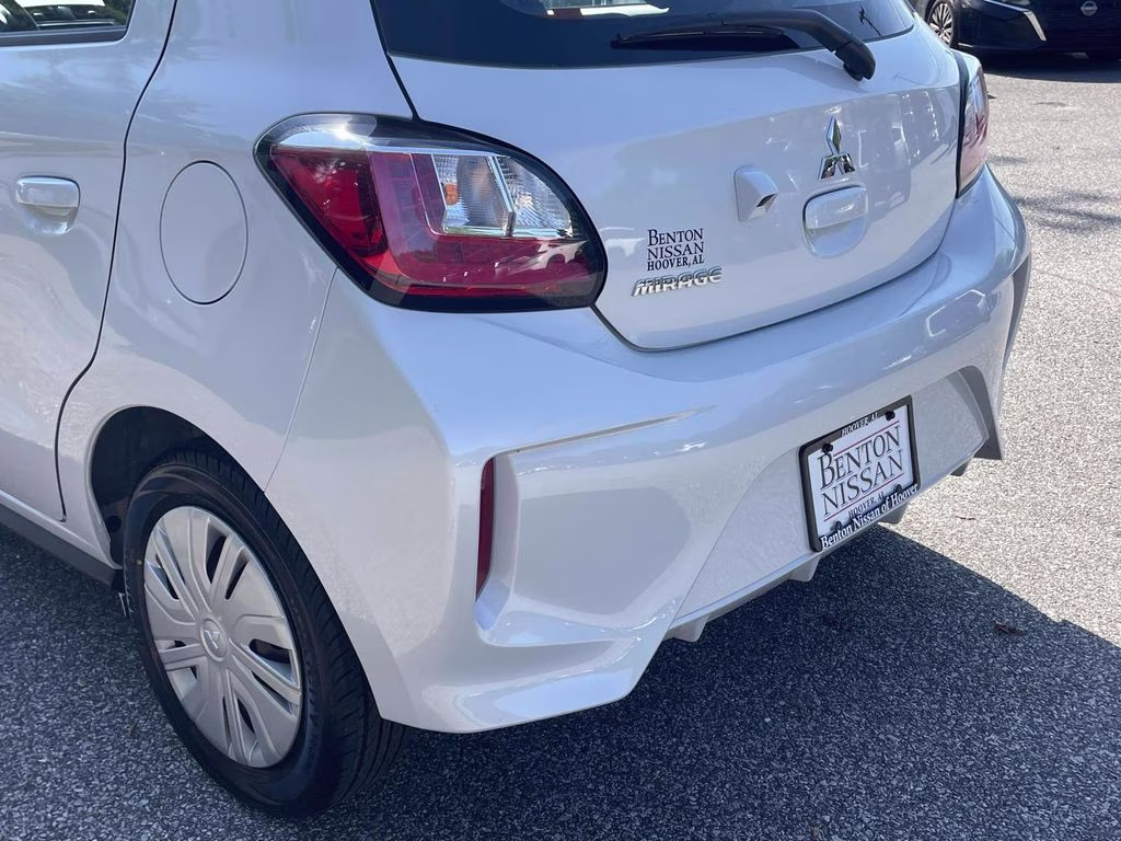 2024 White Mitsubishi Mirage ES FWD Hatchback