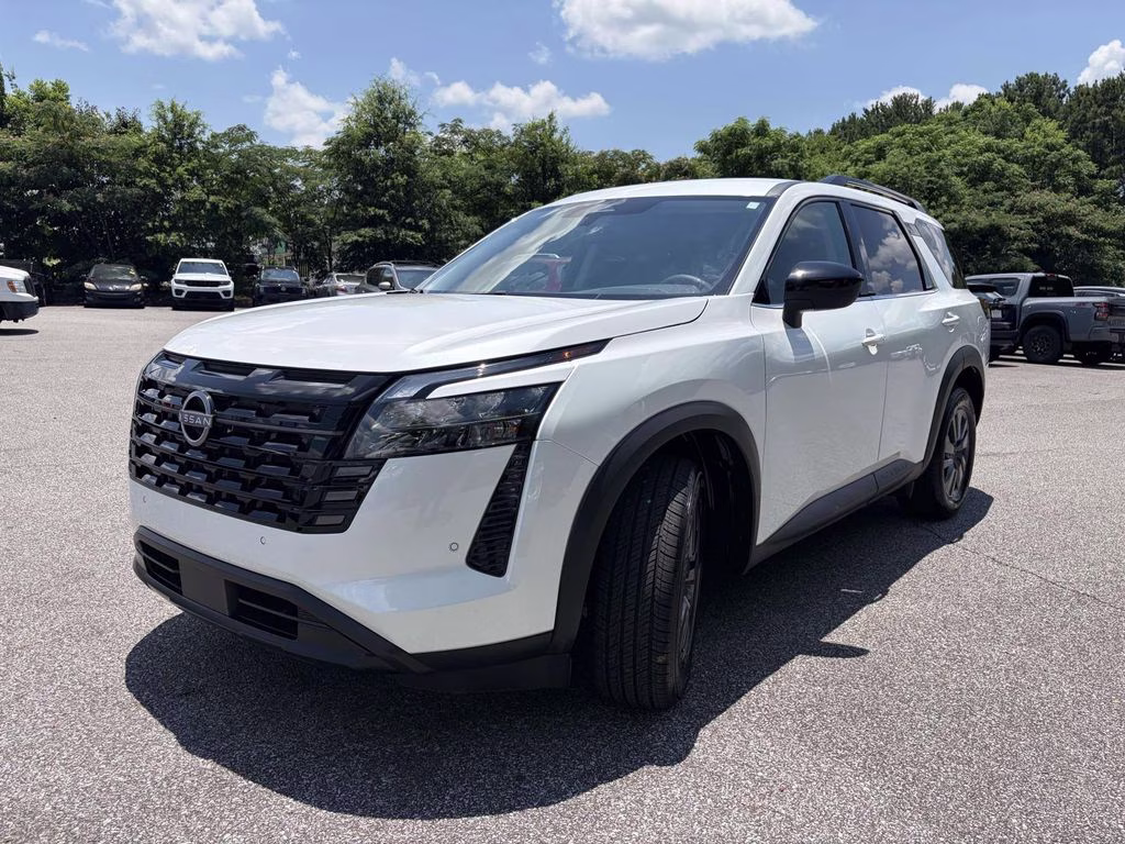2026 Everest White Pearl Tricoat Nissan Pathfinder SV FWD SUV