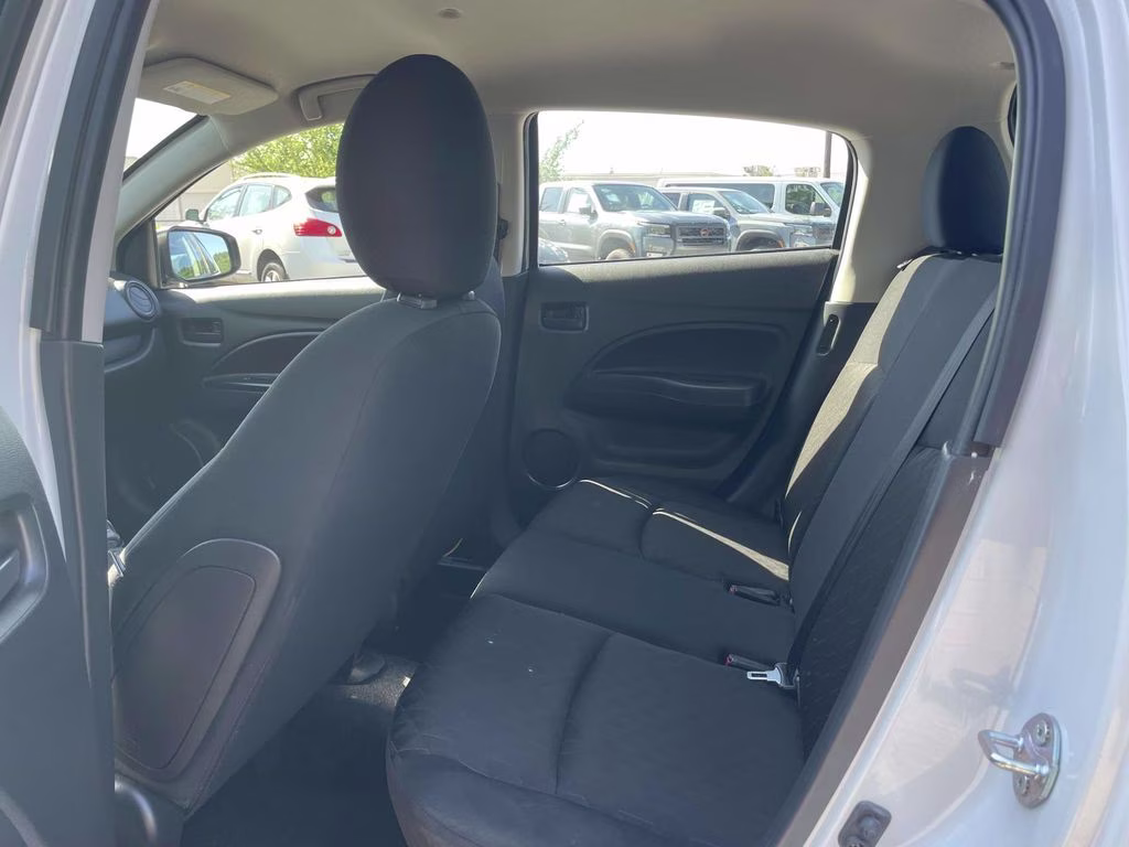 2024 White Mitsubishi Mirage ES FWD Hatchback
