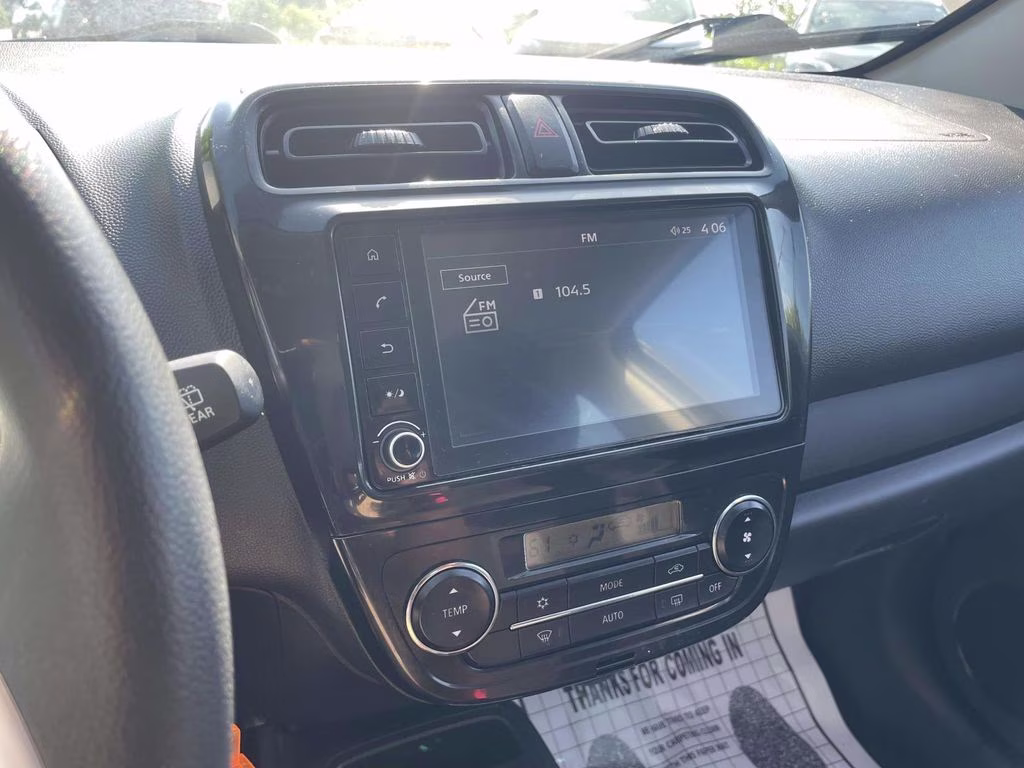 2024 White Mitsubishi Mirage ES FWD Hatchback