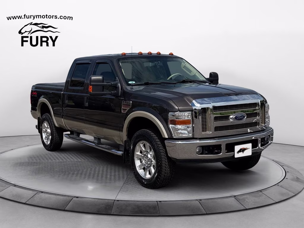 2008 Gray Ford Super Duty F-350 SRW Lariat 4X4 Truck