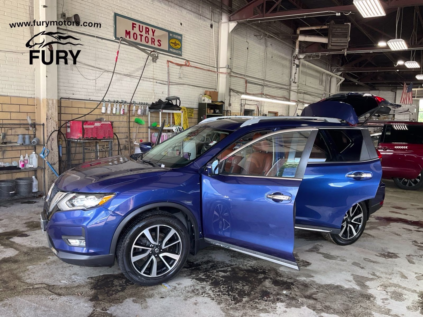 2019 Caspian Blue Metallic Nissan Rogue SL AWD SUV