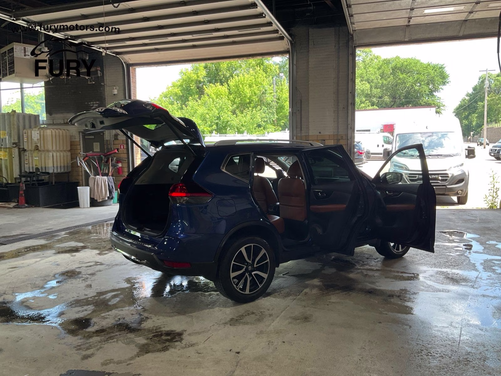 2019 Caspian Blue Metallic Nissan Rogue SL AWD SUV
