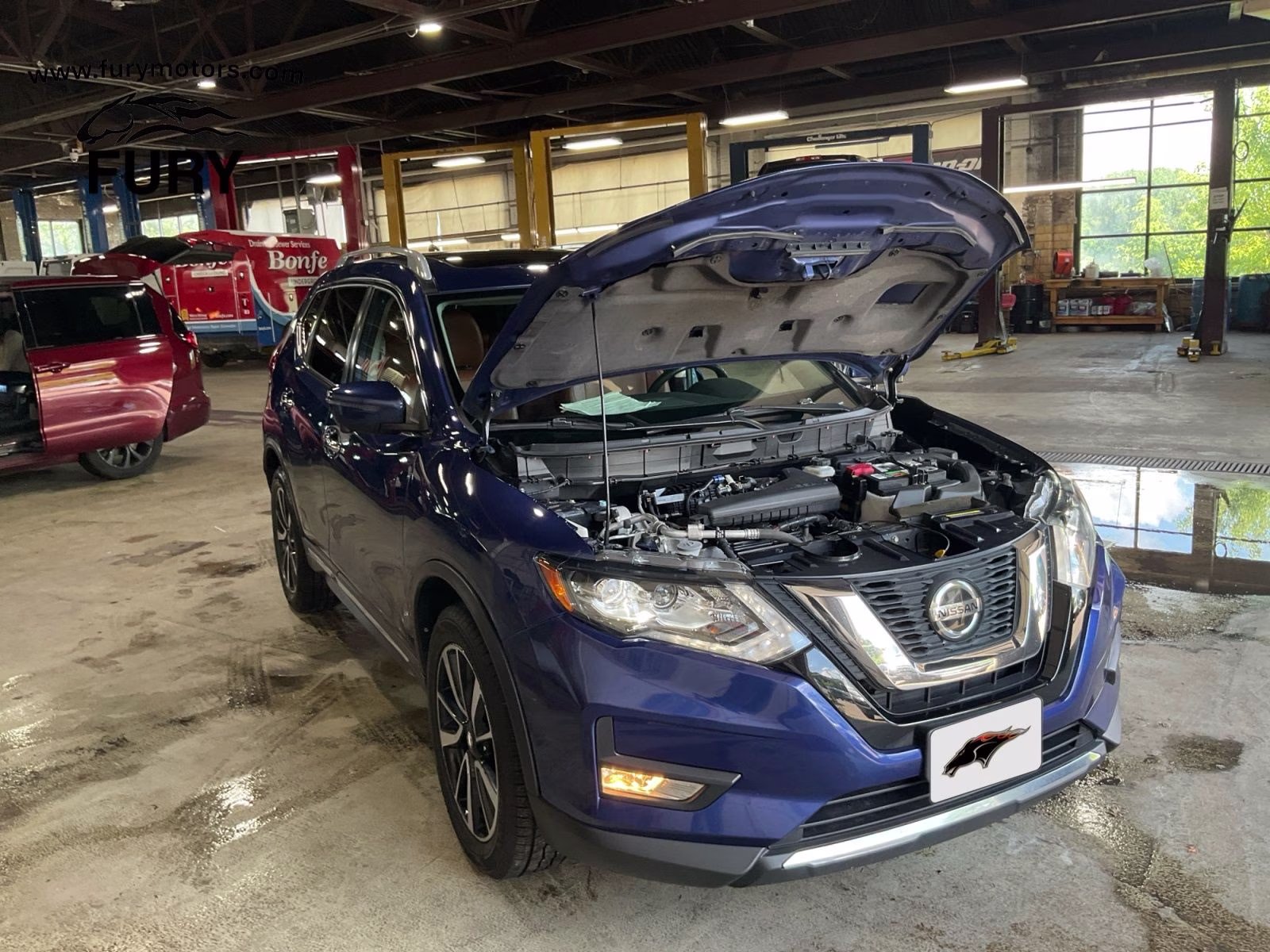 2019 Caspian Blue Metallic Nissan Rogue SL AWD SUV
