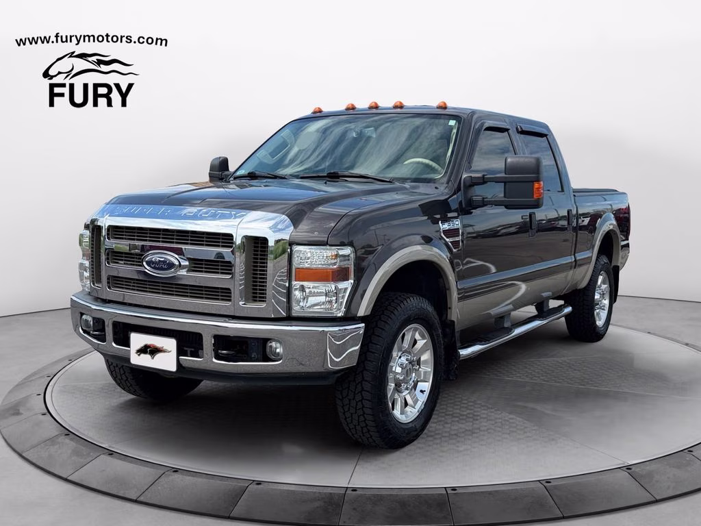 2008 Gray Ford Super Duty F-350 SRW Lariat 4X4 Truck