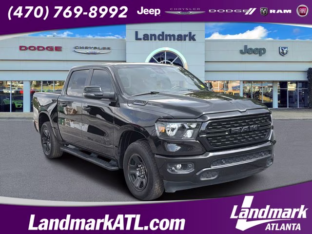 2023 Diamond Black Crystal Pearlcoat Ram 1500 Big Horn 4X4 Truck