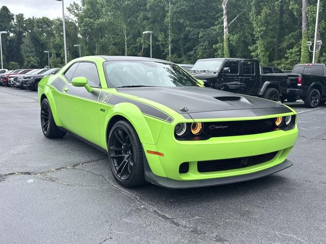 2023 Sublime Metallic Clearcoat Dodge Challenger R/T Scat Pack Widebody RWD Coupe