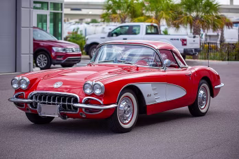 1958 Signet Red/White Chevrolet Corvette RWD Convertible