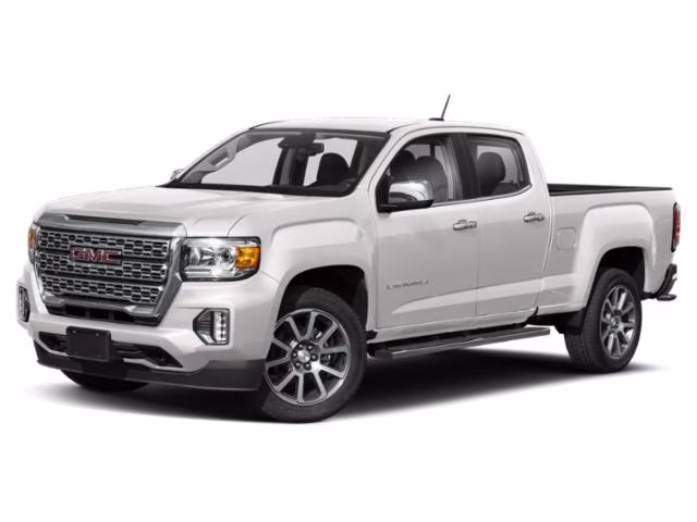 2021 WHITE GMC Canyon 4WD Denali Crew Cab 4X4 Truck