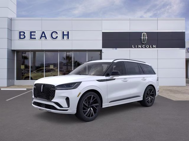 2026 White Metallic Lincoln Aviator Black Label AWD SUV