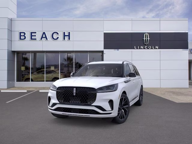 2026 White Metallic Lincoln Aviator Black Label AWD SUV