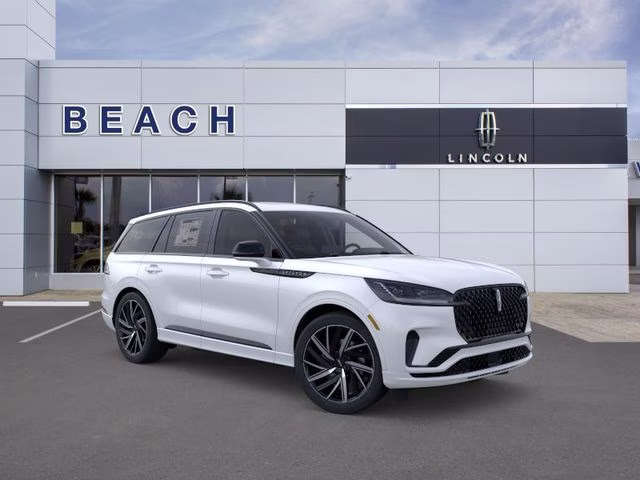 2026 White Metallic Lincoln Aviator Black Label AWD SUV