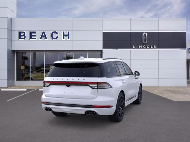 2026 White Metallic Lincoln Aviator Black Label AWD SUV