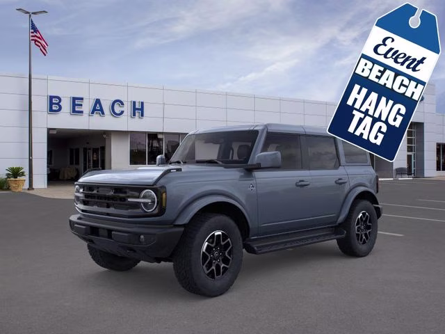 2025 Azure Gray Metallic Tri-Coat Ford Bronco Outer Banks 4X4 SUV