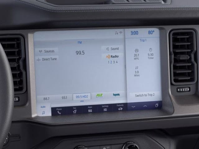 2025 Azure Gray Metallic Tri-Coat Ford Bronco Outer Banks 4X4 SUV