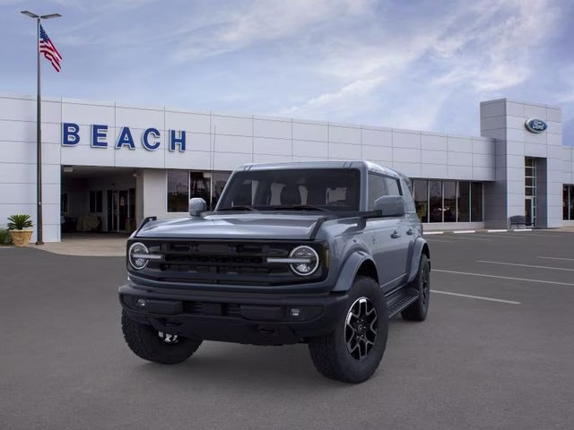 2025 Azure Gray Metallic Tri-Coat Ford Bronco Outer Banks 4X4 SUV
