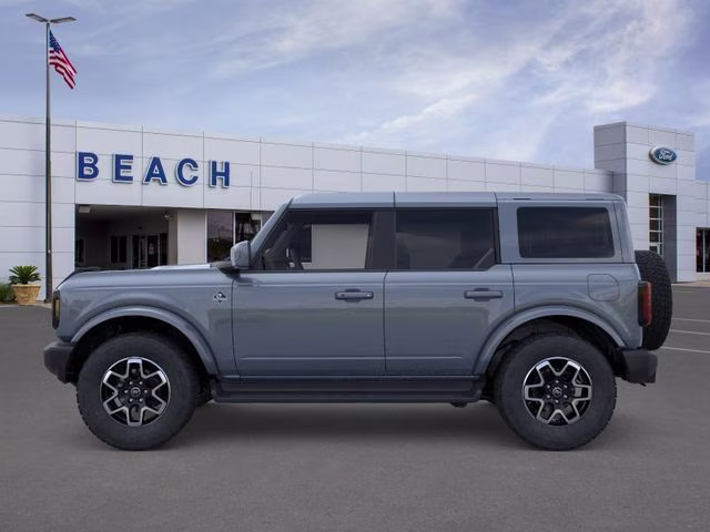 2025 Azure Gray Metallic Tri-Coat Ford Bronco Outer Banks 4X4 SUV