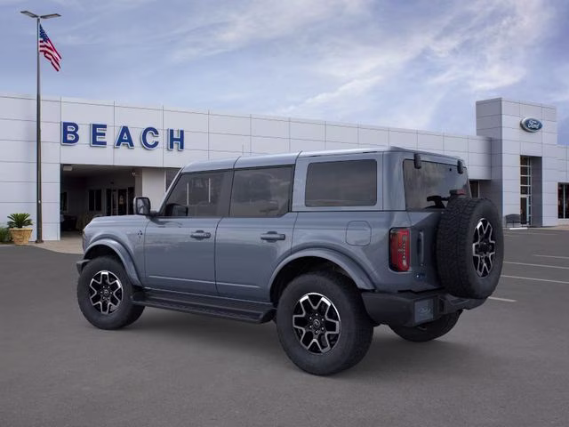 2025 Azure Gray Metallic Tri-Coat Ford Bronco Outer Banks 4X4 SUV