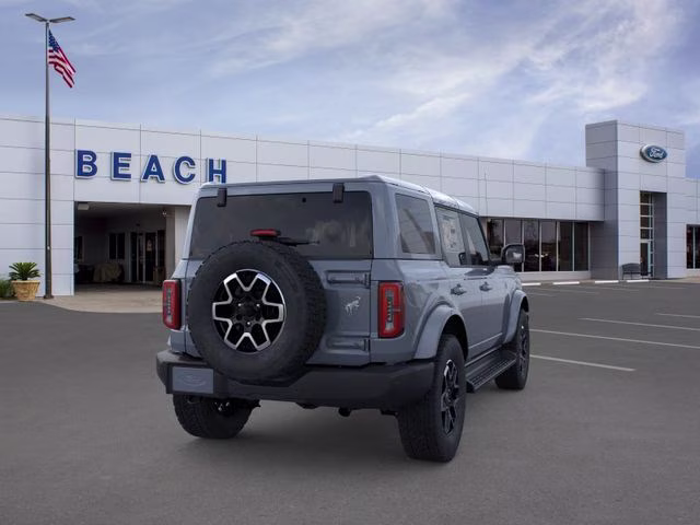 2025 Azure Gray Metallic Tri-Coat Ford Bronco Outer Banks 4X4 SUV