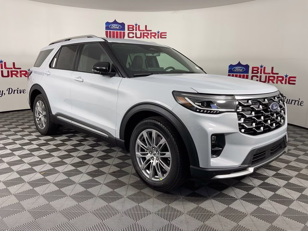 2026 White Metallic Ford Explorer Platinum RWD SUV