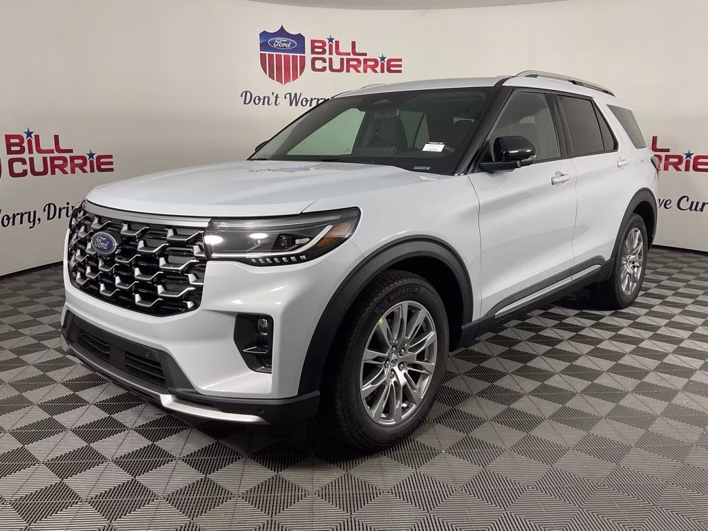 2026 White Metallic Ford Explorer Platinum RWD SUV