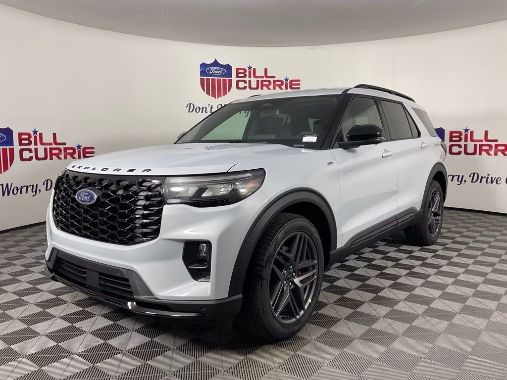 2026 White Metallic Ford Explorer ST-Line RWD SUV