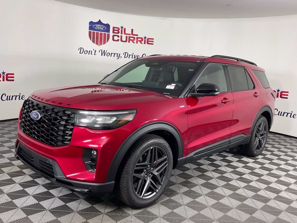 2026 Red Metallic Ford Explorer ST-Line RWD SUV