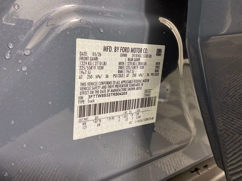 2026 Azure Gray Metallic Ford Maverick Lariat AWD Truck