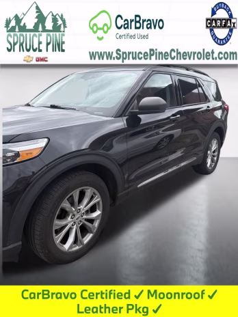 2021 Agate Black Metallic Ford Explorer XLT 4X4 SUV
