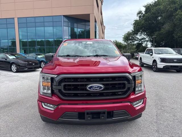 2021 Rapid Red Metallic Tinted Clearcoat Ford F-150 XLT Crew Cab Pickup RWD Truck