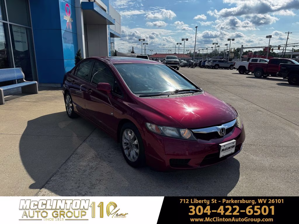 2011 Red Honda Civic EX FWD Sedan