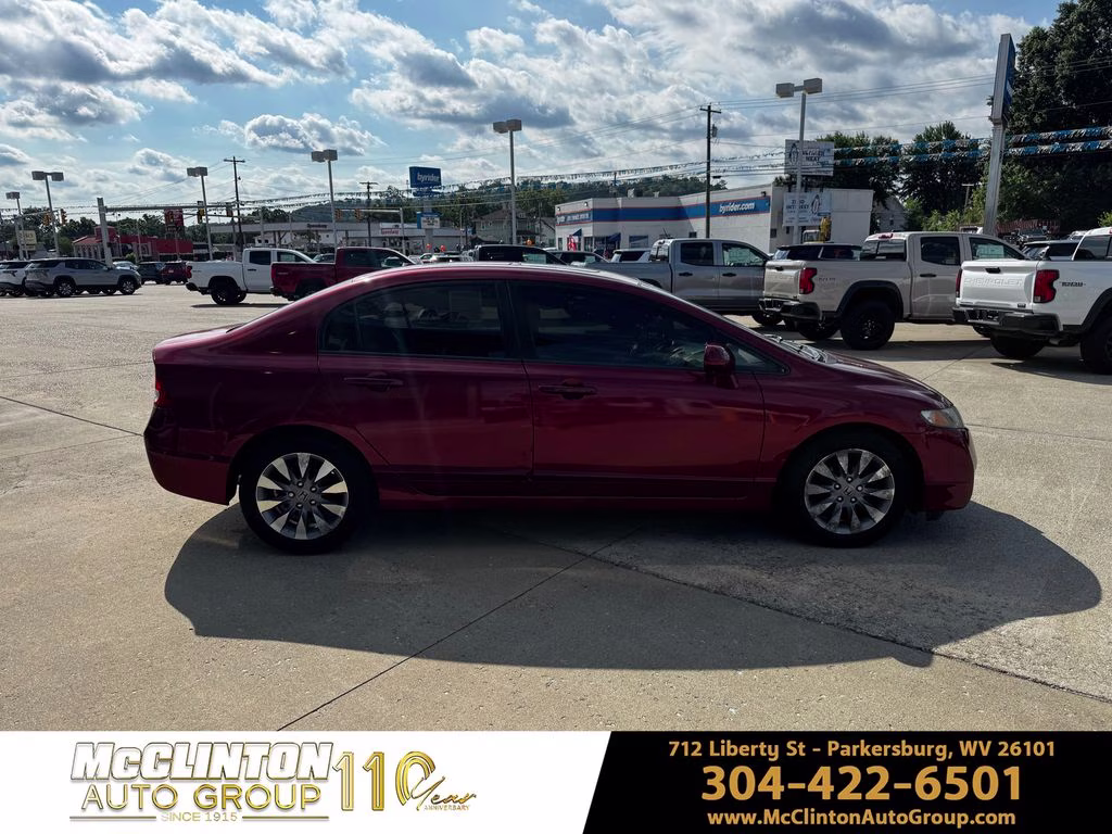 2011 Red Honda Civic EX FWD Sedan