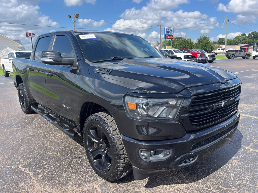 2020 Diamond Black Crystal Pearlcoat Ram 1500 Big Horn 4X4 Truck