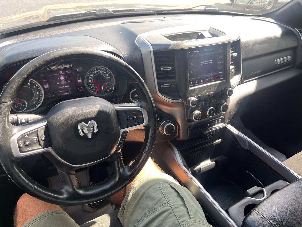 2020 Diamond Black Crystal Pearlcoat Ram 1500 Big Horn 4X4 Truck